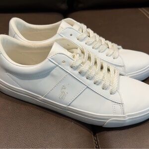 White Polo by Ralph Lauren Cotton Lace-Up Sneakers - women Casual Shoes